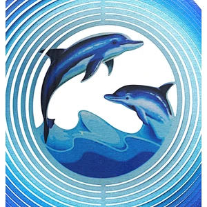 Summer Ocean Dolphin Wind Spinner For Home Garden Decoration