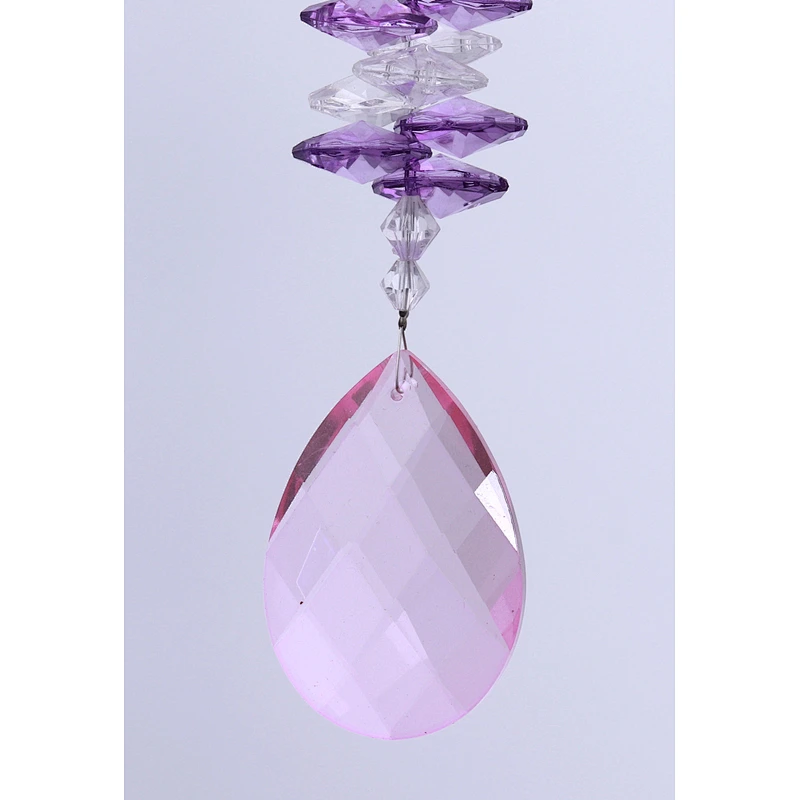 Purple Crystal Sun Catcher For Garden Home Decoration