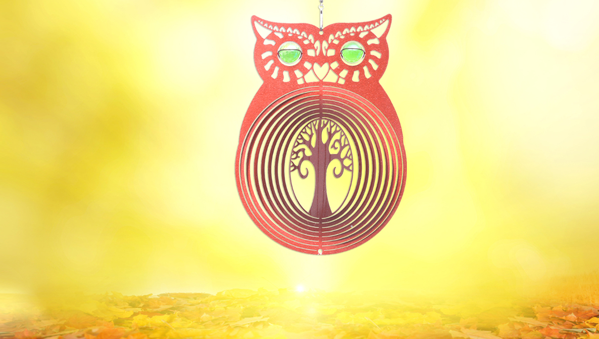 Owl wind spinner