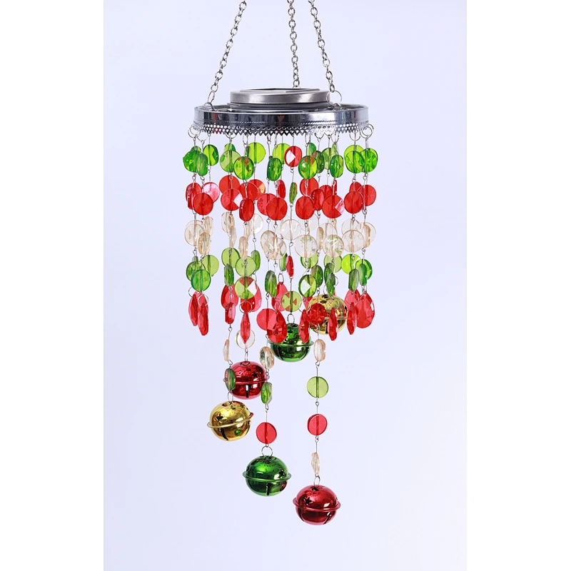 Christmas Spiral Wind Chime Solar Light