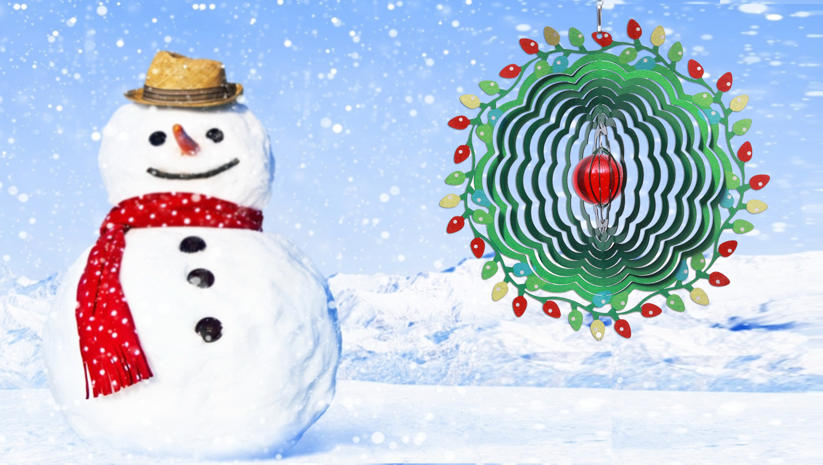 Christmas wind spinner