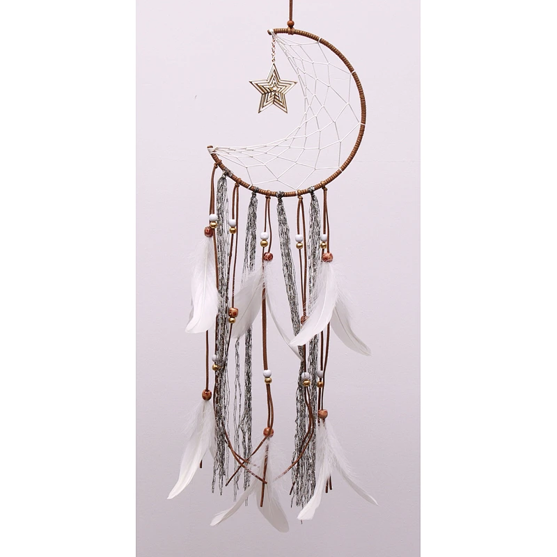 Moon Star India Style Dream Catcher For Bedroom Decoration