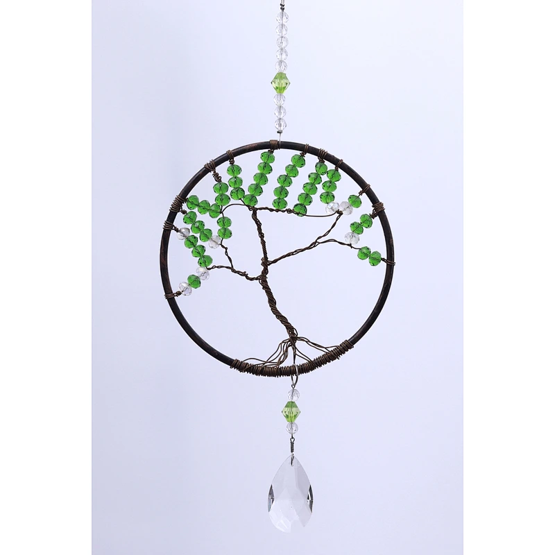 Tree Of Life Crystal Sun Catcher For Home Decoration