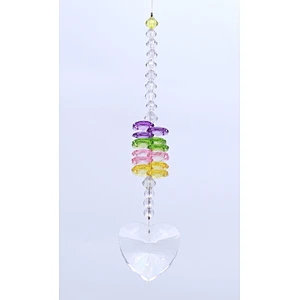 Rainbow Heart Crystal Sun Catcher For Home Decoration