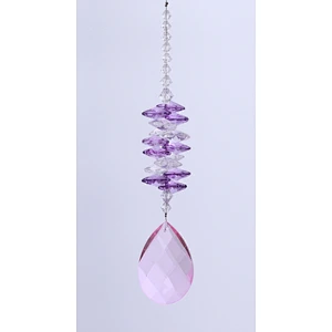 Purple Crystal Sun Catcher For Garden Home Decoration