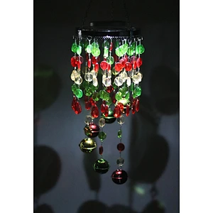 Christmas Spiral Wind Chime Solar Light