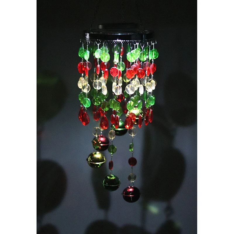 Christmas Spiral Wind Chime Solar Light