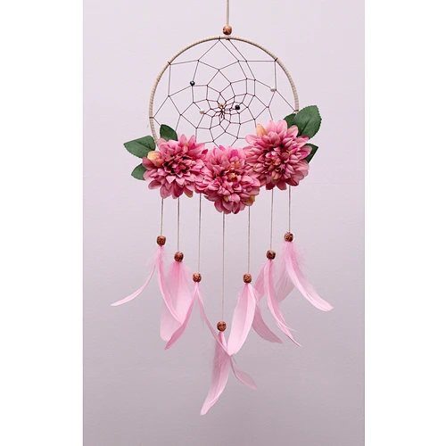 Rose Dream Catcher For Wedding And  Bedroom Decoration