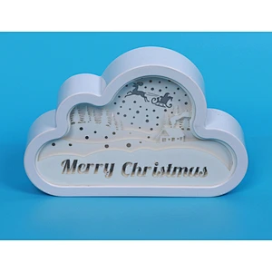 Christmas Snowy Ninght 3D Papercut Light For Home Decoration