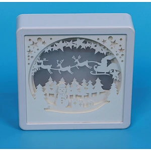 Christmas Forest 3D Papercut Light For Home Decoration