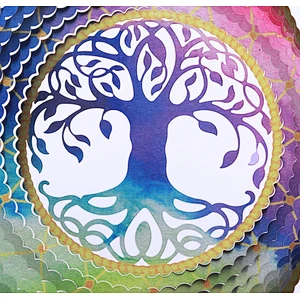 Stainless Steel Tree Of Life Wind Spinner For Gadren Hanging Decoration