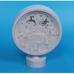 Christmas Eve 3D Papercut Light For Home Decoration