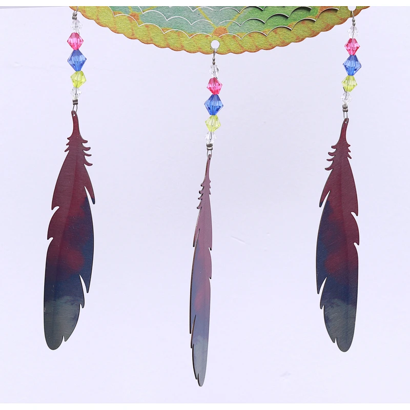 Stainless Steel Tree Of Life Wind Spinner For Gadren Hanging Decoration