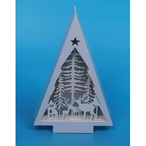 Christmas Tree 3D Papercut Light For Home Decoration
