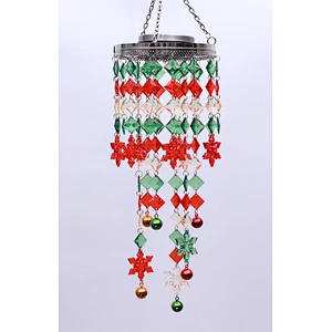Christmas Snowflake Wind Chime With Solar light