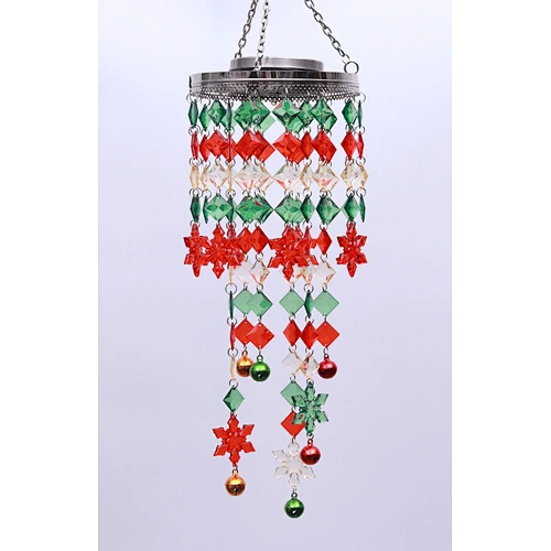 Christmas Snowflake Wind Chime With Solar light