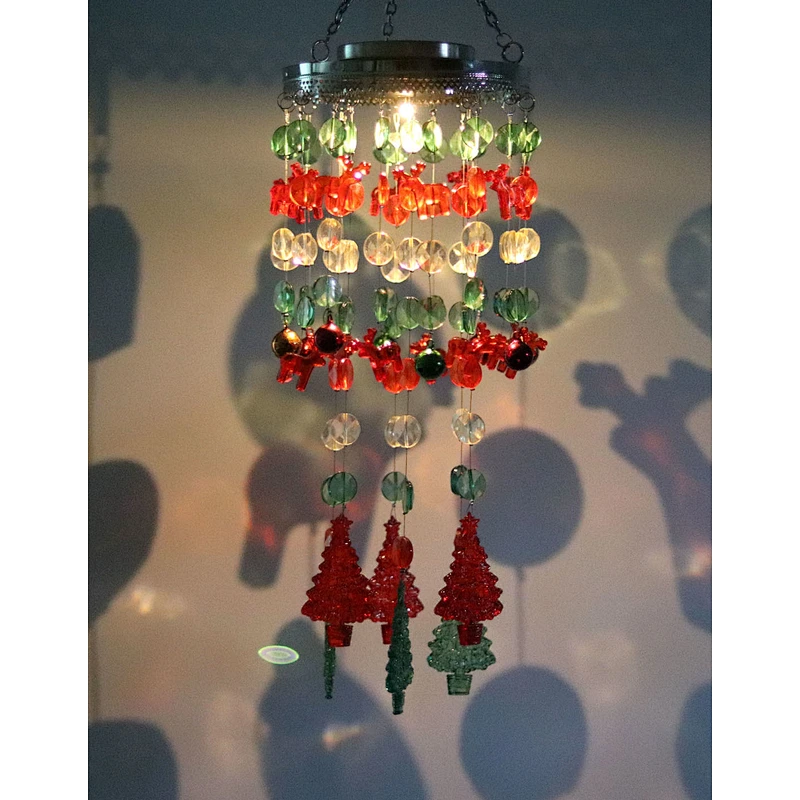 Christmas Wind Chime With Solar Light