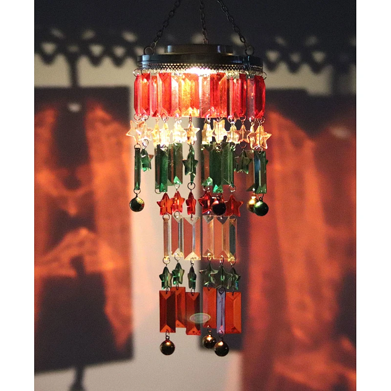 Christmas Wind Chime With Solar Light