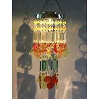 Autumn Harvest Season Maple Leaf Wind Chime For Garden Decoration