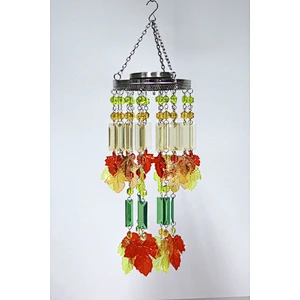 Autumn Harvest Season Maple Leaf Wind Chime For Garden Decoration