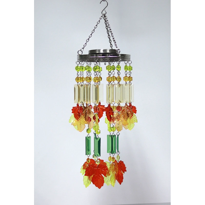 Autumn Harvest Season Maple Leaf Wind Chime For Garden Decoration