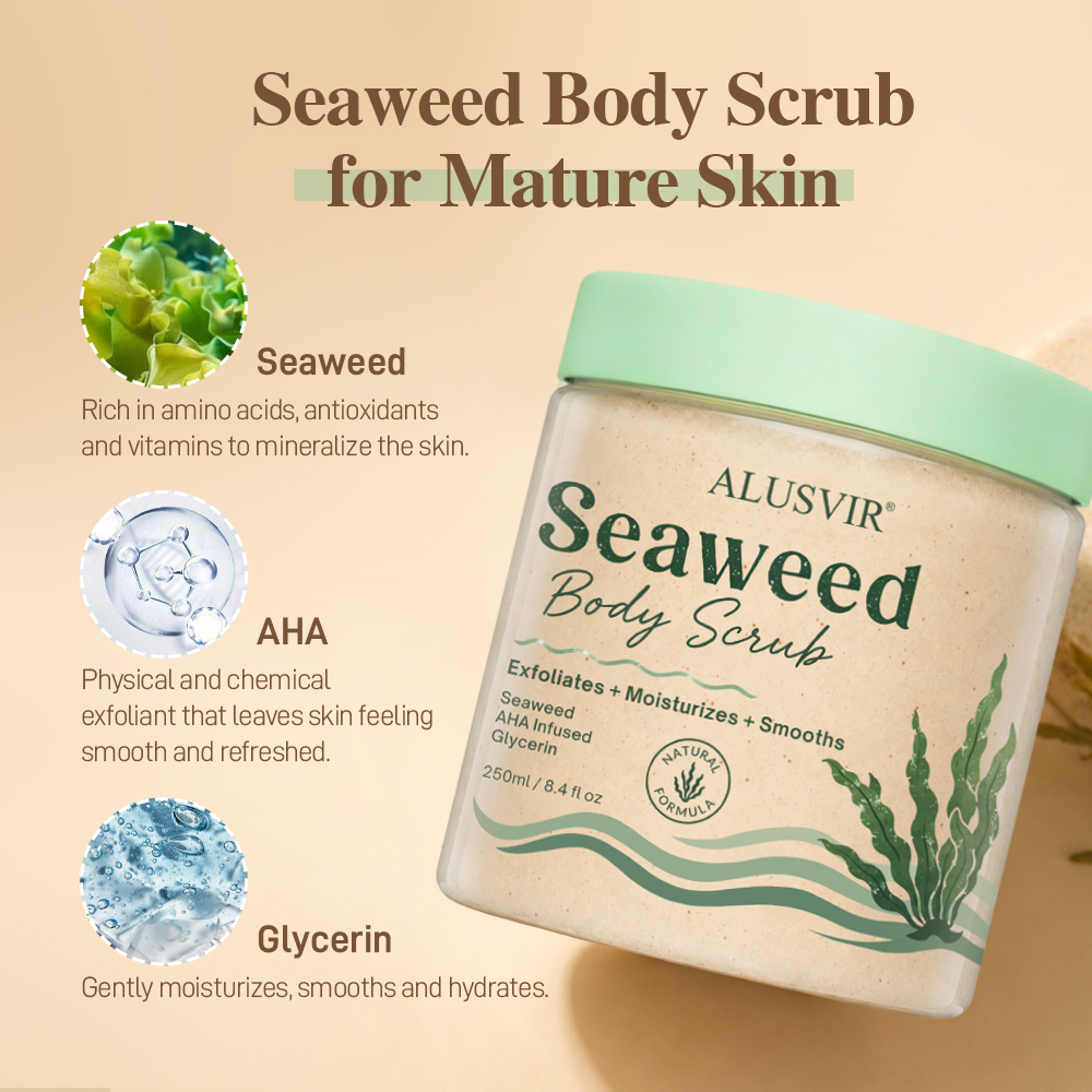 Natural body scrub for Mature Skin