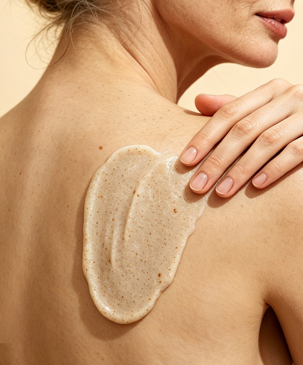 Natural body scrub for Mature Skin