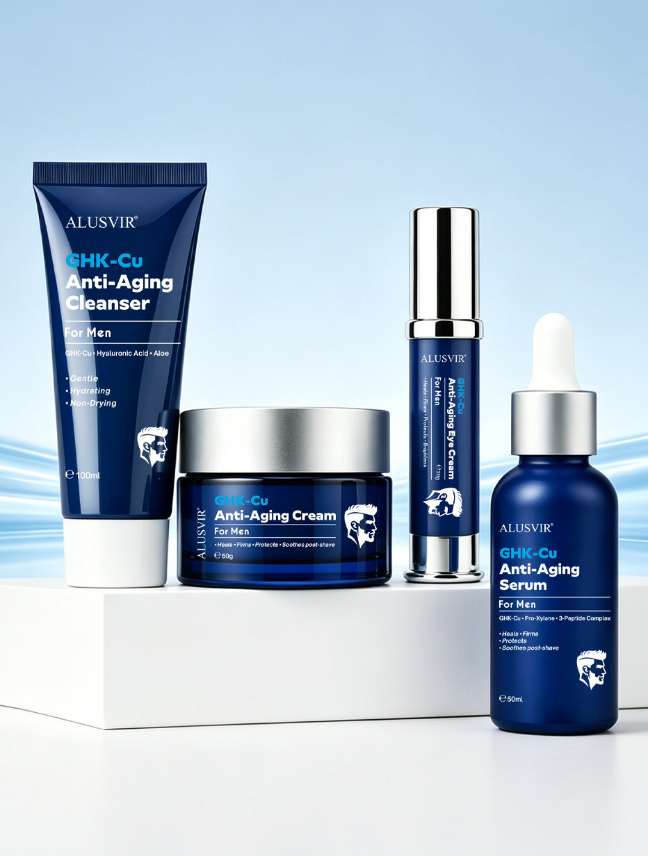 GHK-Cu blue copper peptide skin care set for men