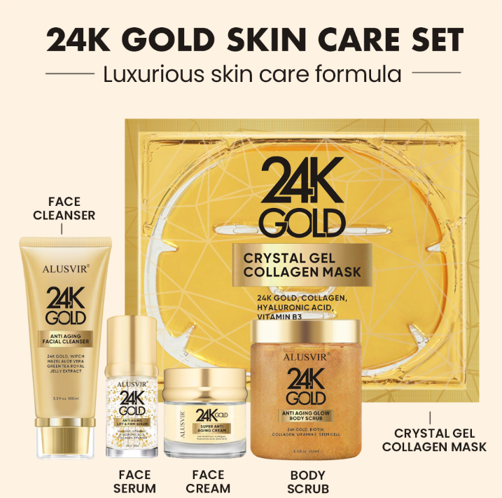 24K Gold Skin Care Set