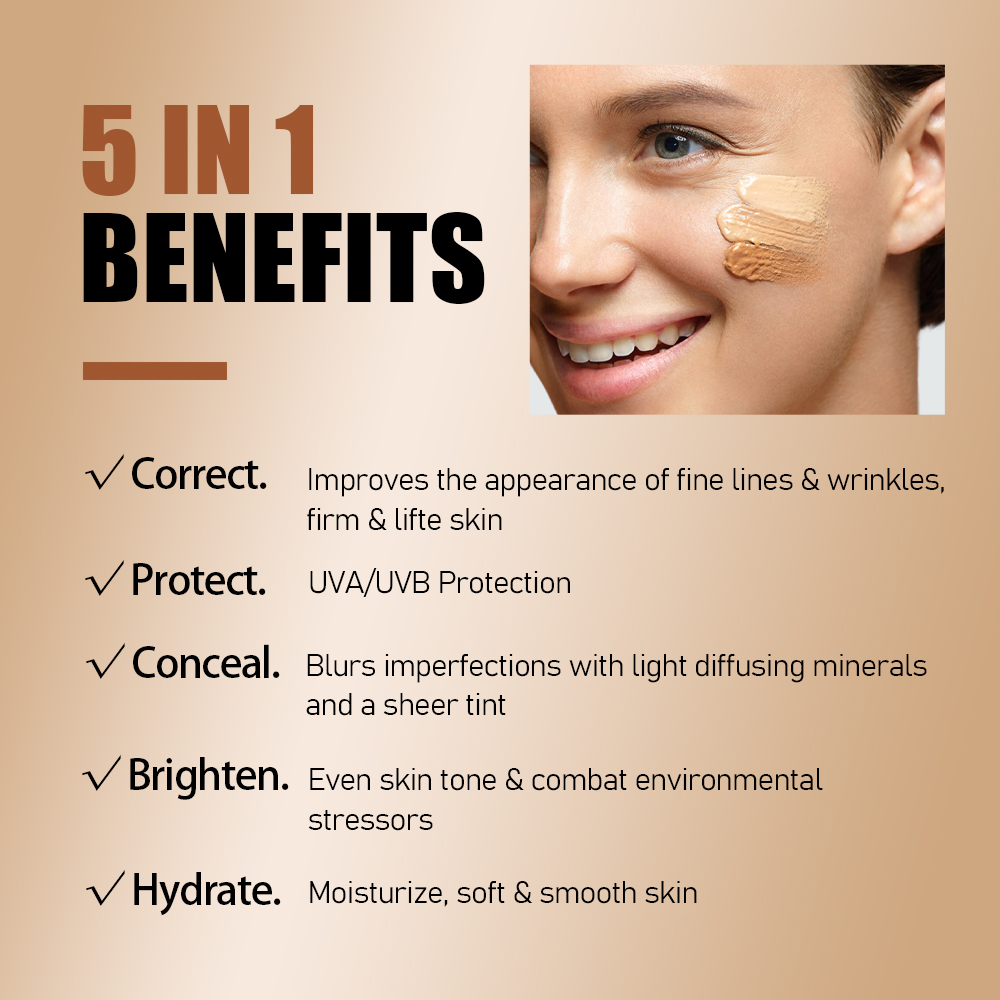 5 In 1 Tint Sunscreen Cream