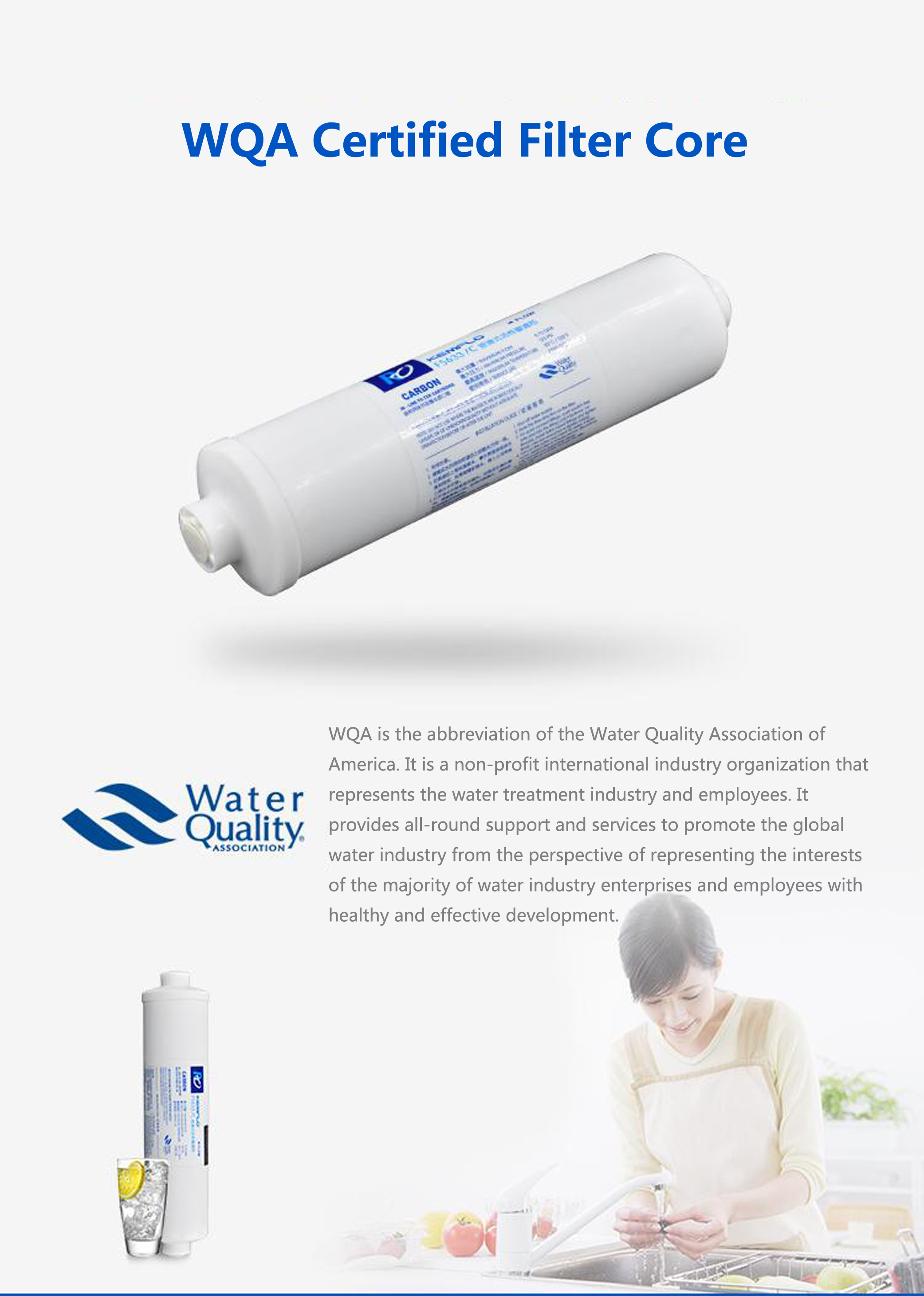 water purifier, activated charcoal post filter, hollow nf membrane