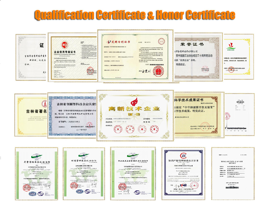 hollow nf membrane, water purifier, js300a household, non uf non ro membrane