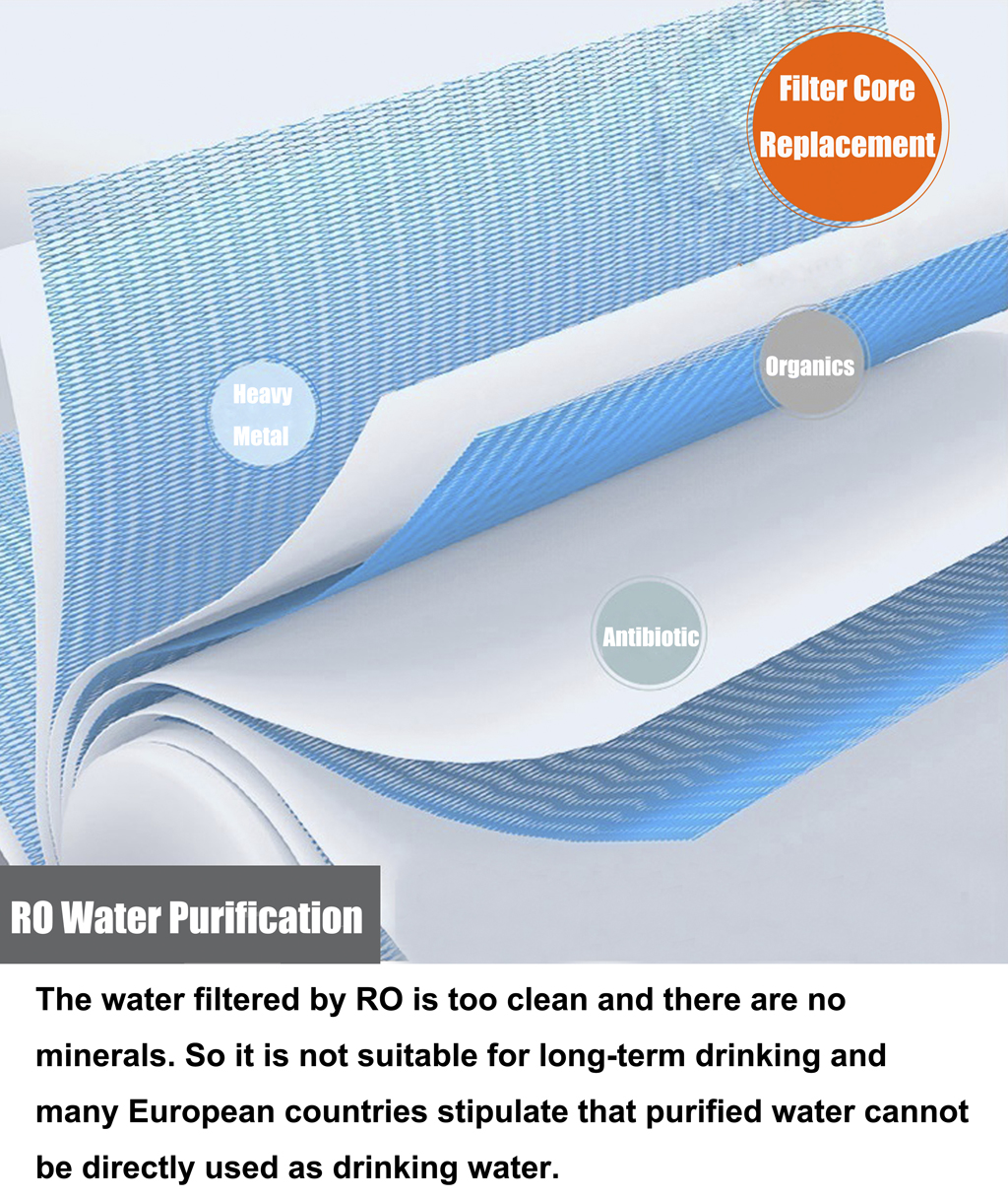 hollow nf membrane, water purifier, js450 household, non uf non ro membrane