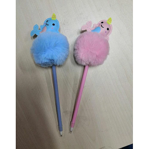 Fruit pompom pen