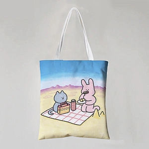 Rabbit Cotton Tote Bag