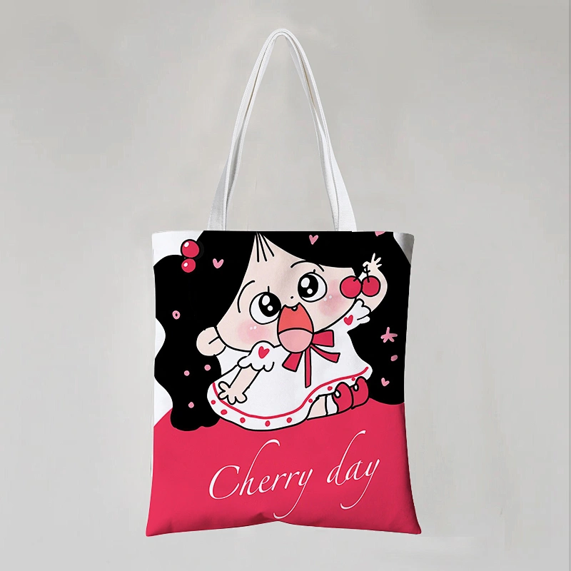 Cute Cotton Bag Stock