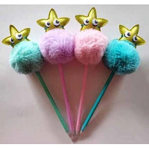 Fruit pompom pen