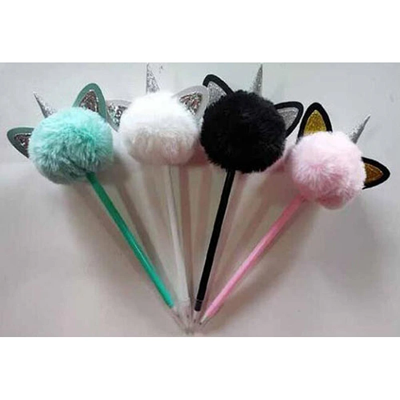 Animal pompom pen