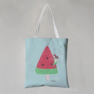 Cartoon Fruit Cotton Canvas Bag