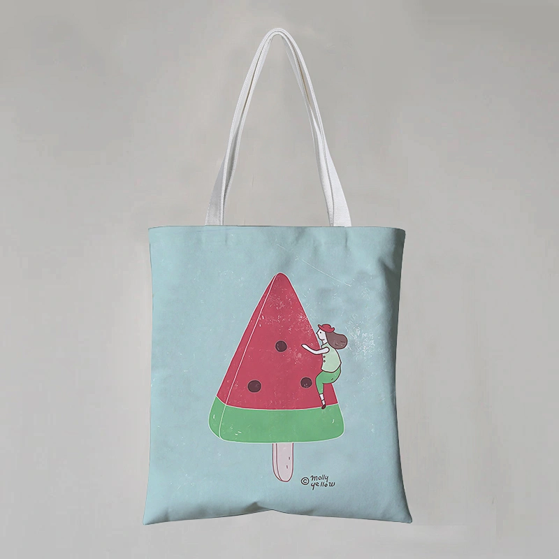 Cartoon Fruit Cotton Canvas Bag