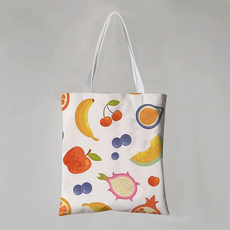 Cartoon Fruit Cotton Canvas Bag