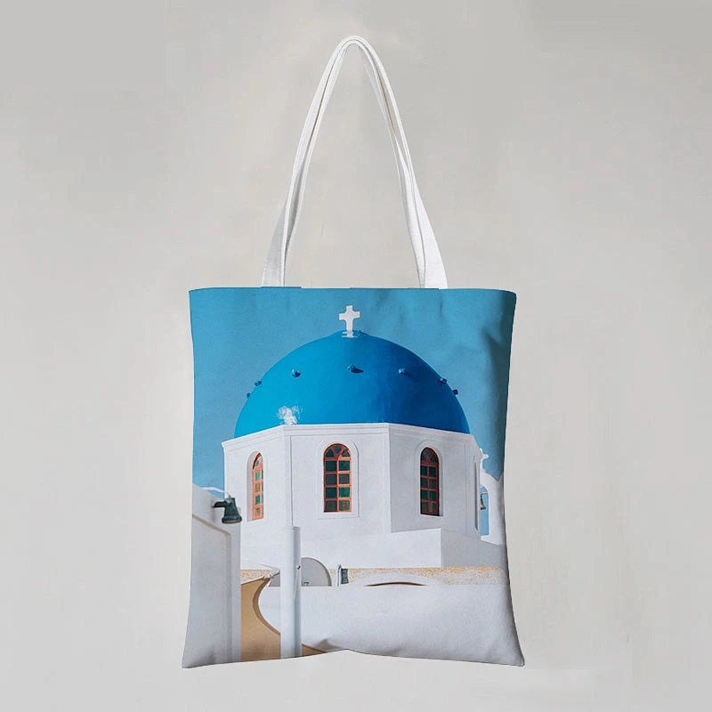 Landscape Drawing Stock Cotton Bag