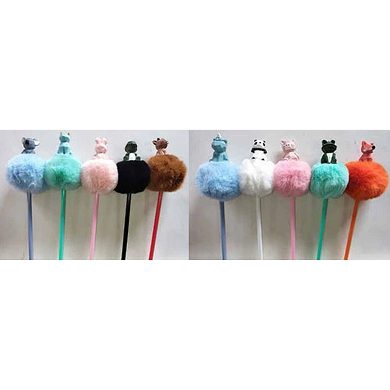 Marine animal pompom pen