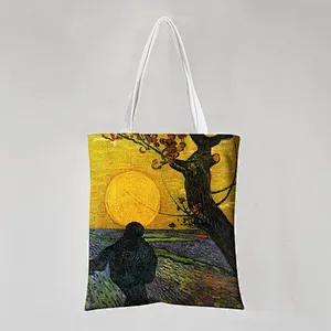 Painted Cotton Tote Bag