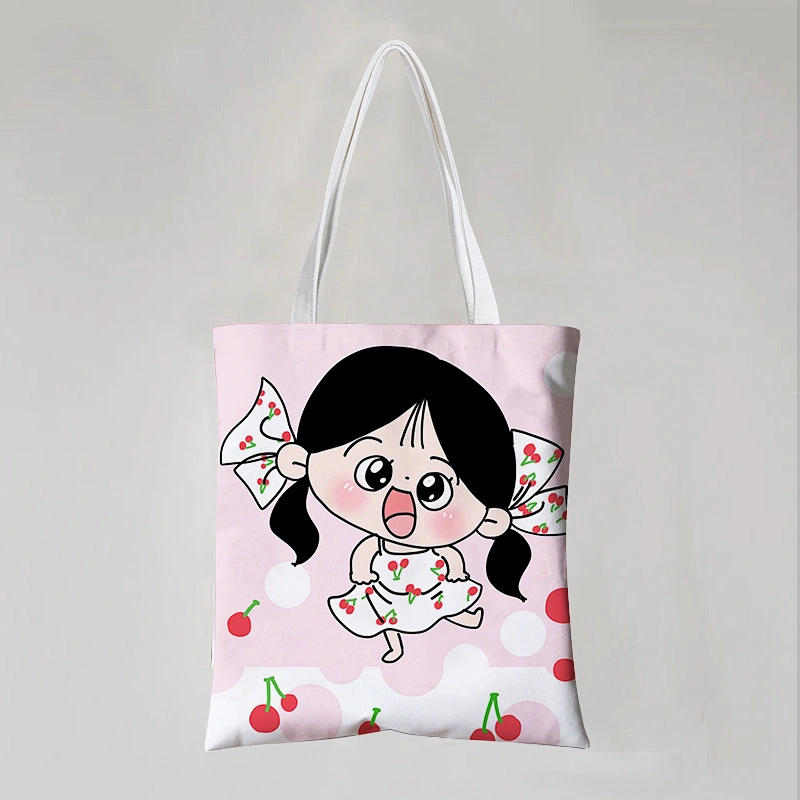 Cute Cotton Bag Stock