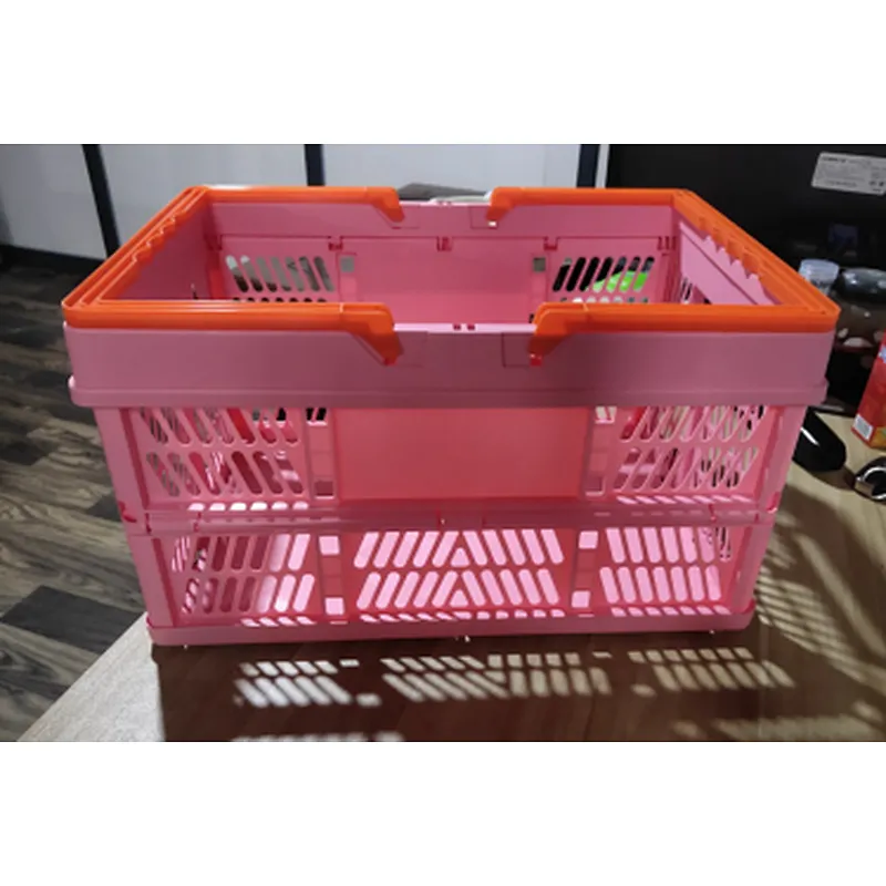 Folding shopping basket