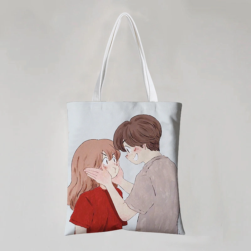 Stock Cotton Bag Cartoon Printed