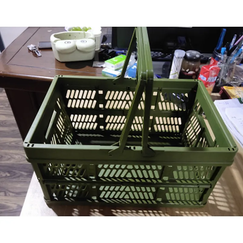 Folding shopping basket