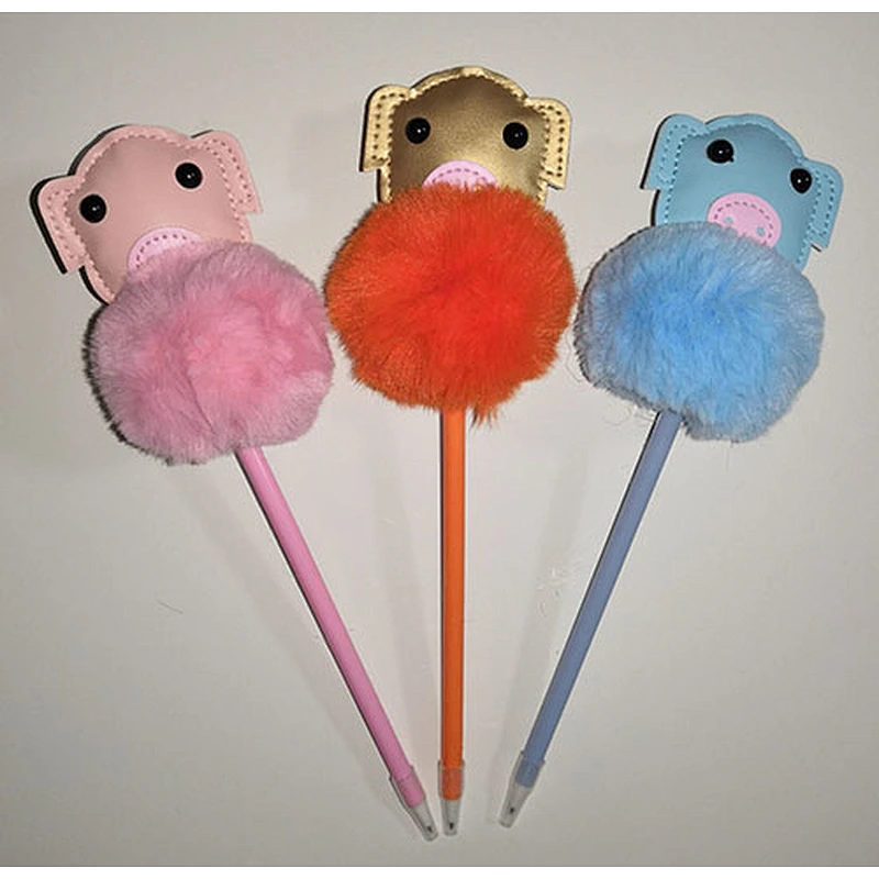 Animal pompom pen