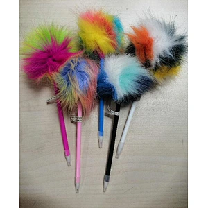 Colorful pompom pen